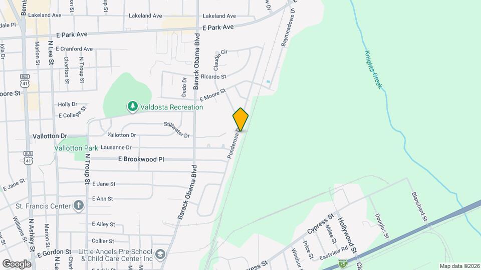 1211 Ponderosa Dr Map and Location Details