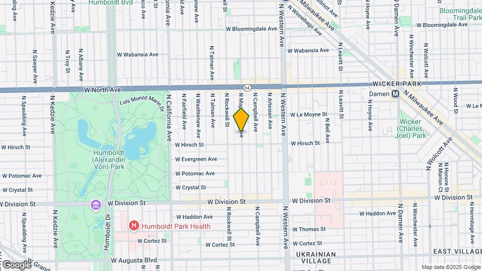 1430 N Maplewood Ave, Unit 101 Map and Location Details