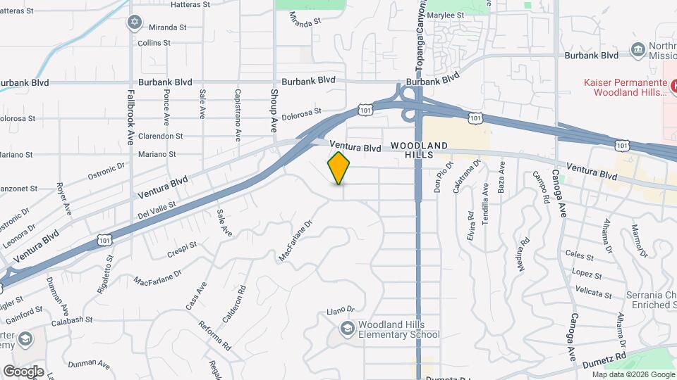 22206 Del Valle St Map and Location Details