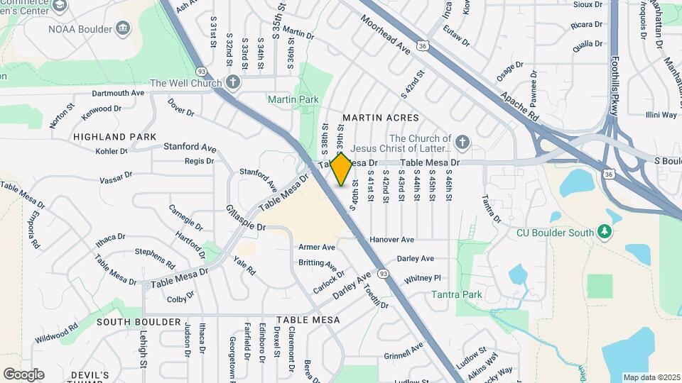 680 S Lashley Ln Map and Location Details