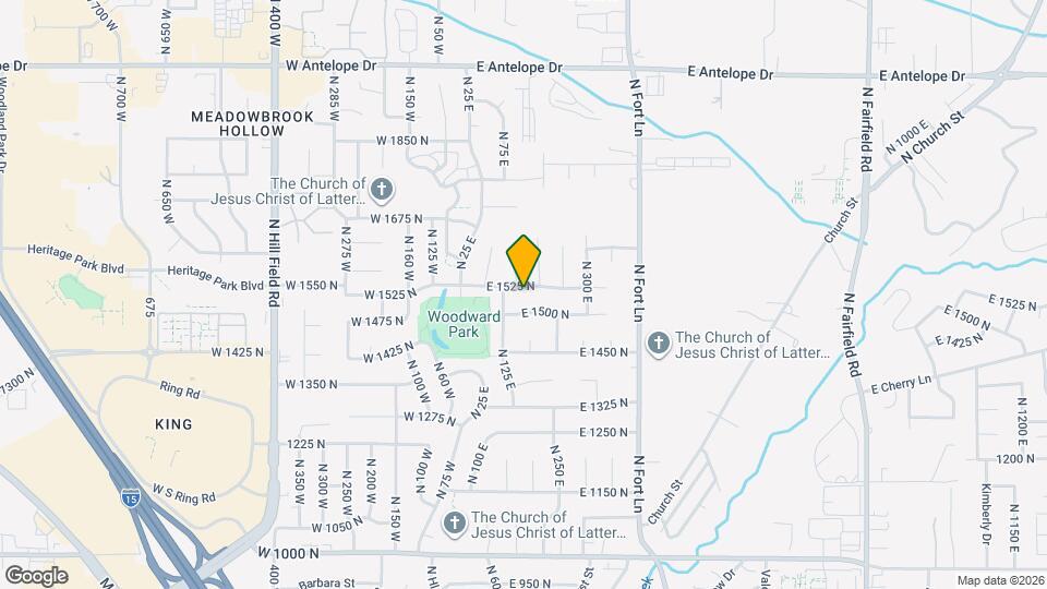 166 E 1525 N, Unit Basement Apartment Map and Location Details