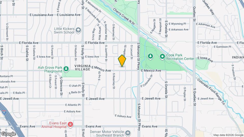 6235 E Mexico Ave Map and Location Details