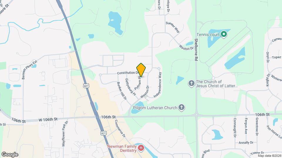 10813 Putnam Pl Map and Location Details