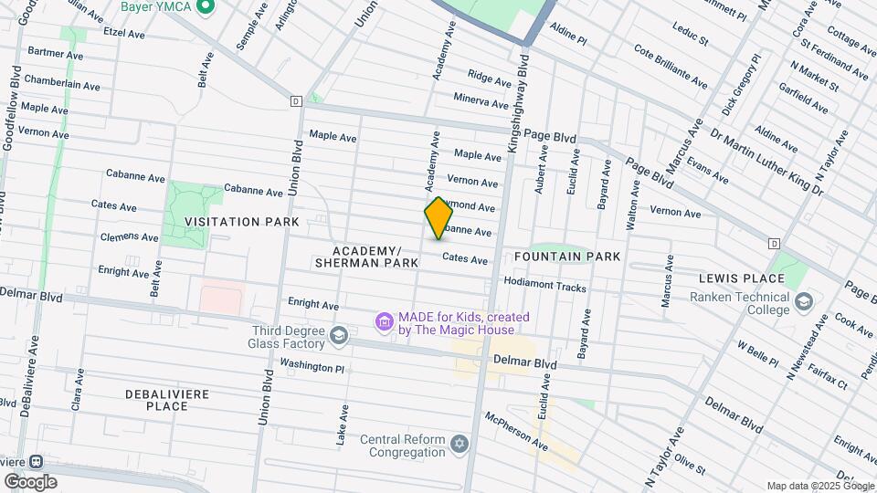 5075 Cates Ave Map and Location Details