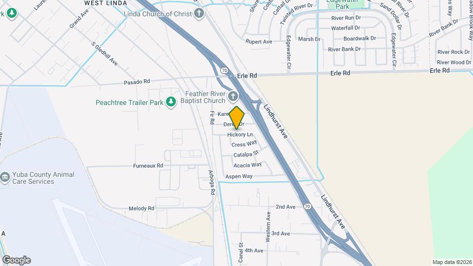 1551 Hickory Ln Mapa y Detalles de la Ubicación