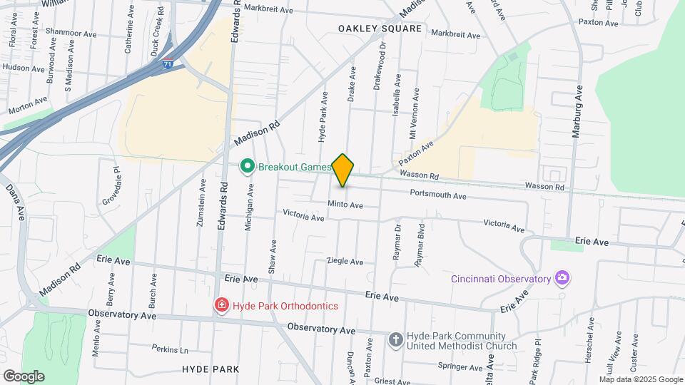 3639 Columbus Ave Map and Location Details