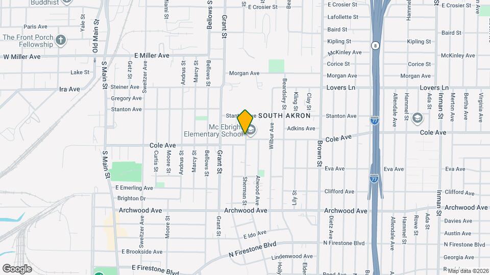 1154 Sherman St Map and Location Details