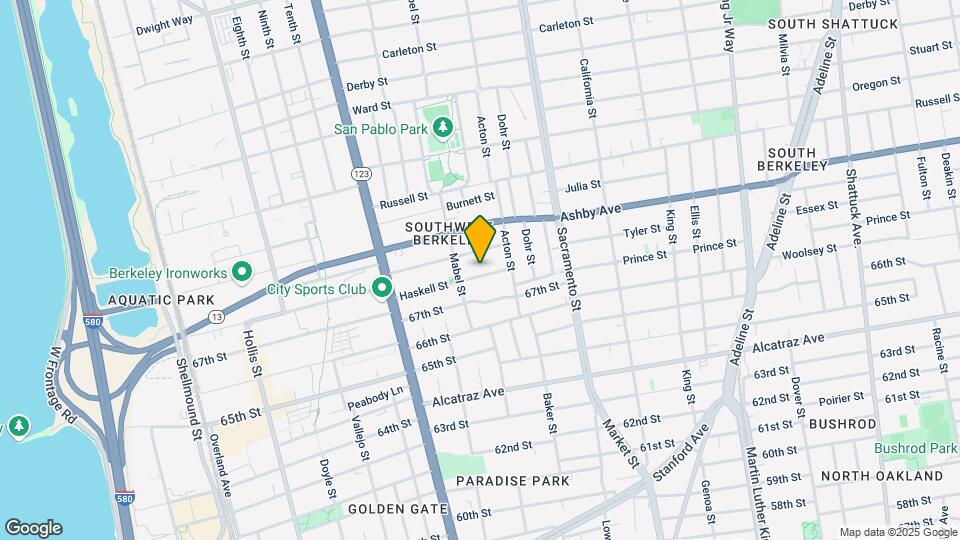 1319 Haskell St Mapa y Detalles de la Ubicación