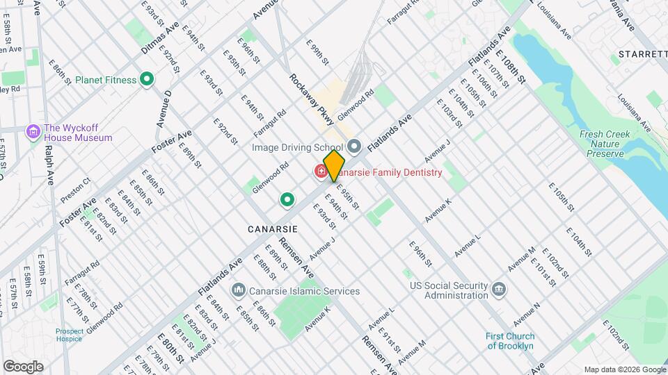 1170 E 95th St Map and Location Details