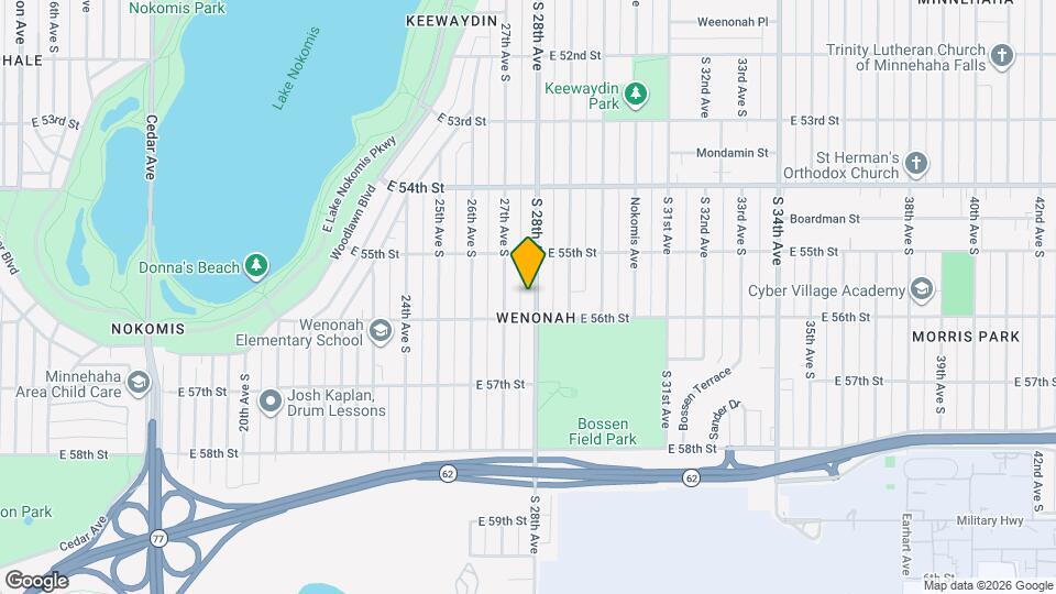 5542 S 28th Ave Map and Location Details