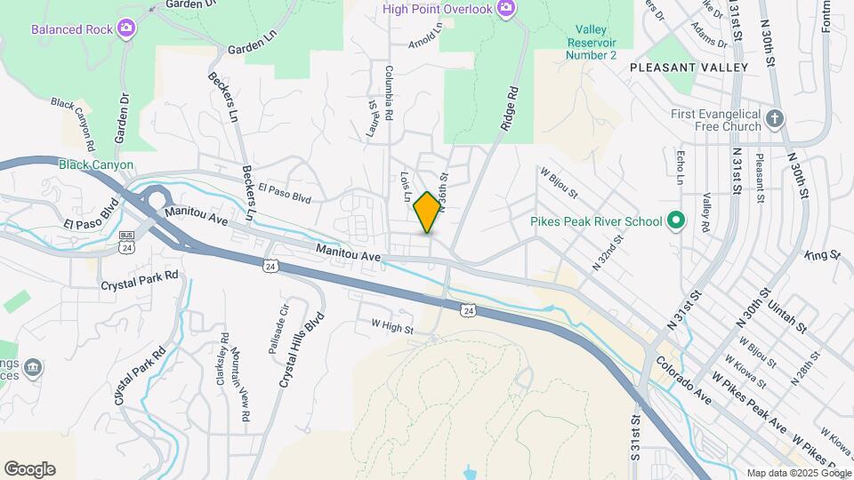 3601 W Pikes Peak Ave Map and Location Details