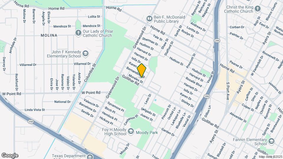 1750 Morales St Map and Location Details