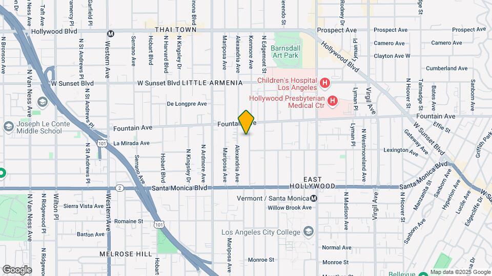 1233 Kenmore Ave Map and Location Details