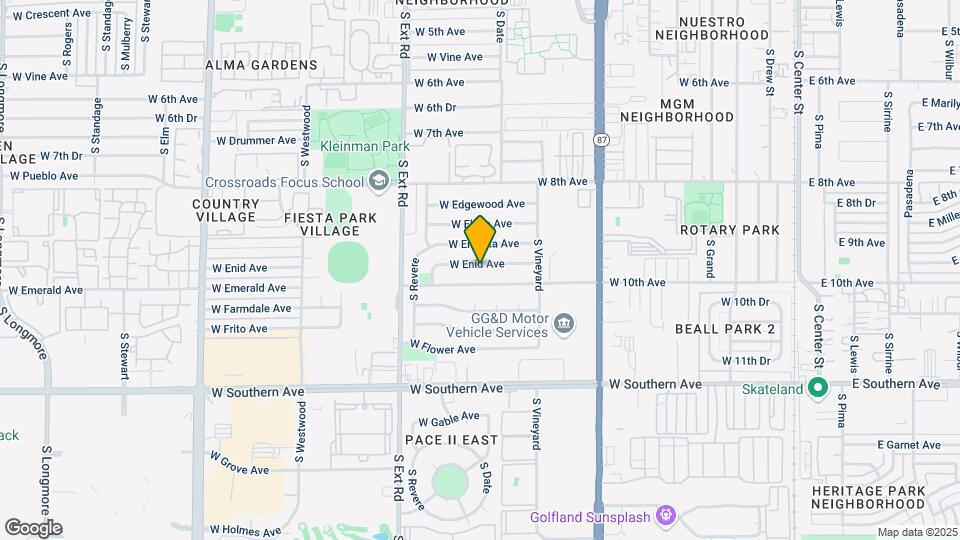 627 W Enid Ave, Unit 2 Map and Location Details