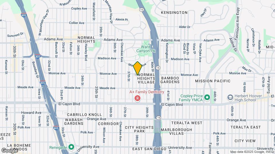 4480 38th St Map and Location Details