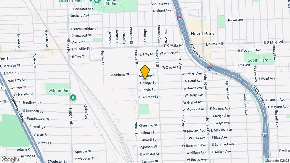 1753 College St Map and Location Details