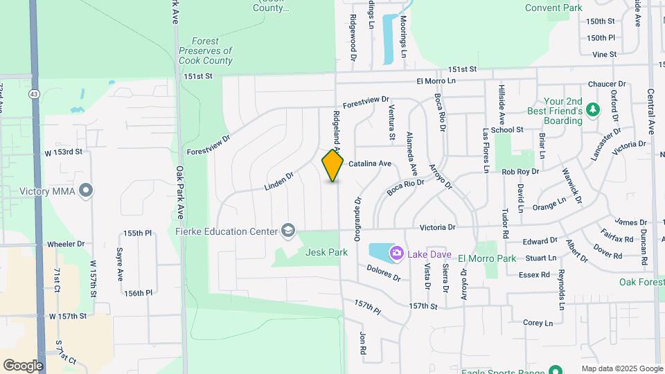 15416 Ridgeland Ave Map and Location Details