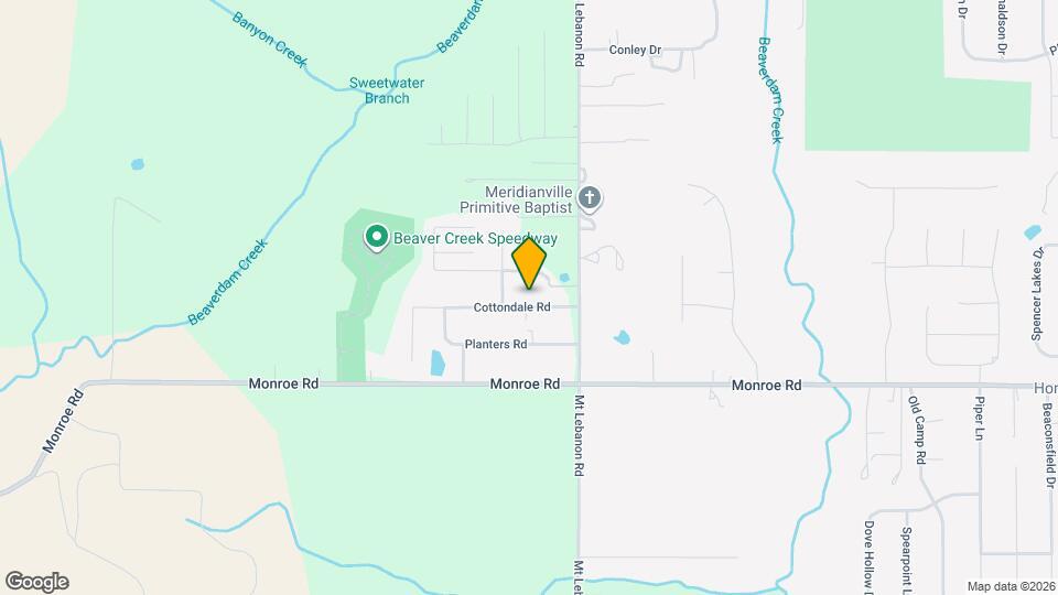 109 Cottondale Rd Map and Location Details