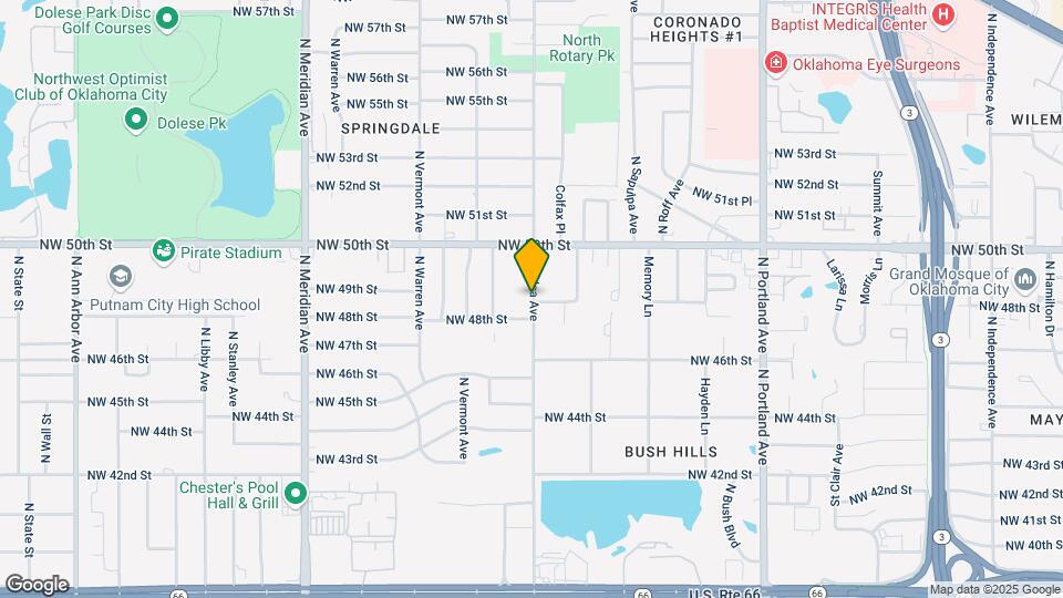 4809 N Tulsa Ave Map and Location Details