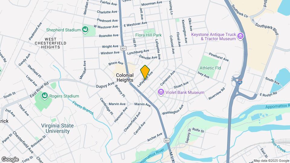 127 Lafayette Ave Map and Location Details