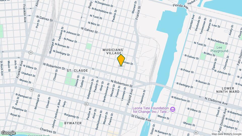 4119 N Derbigny St-Unit -A Map and Location Details