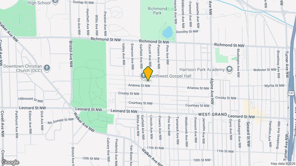 1139 Arianna St NW Map and Location Details