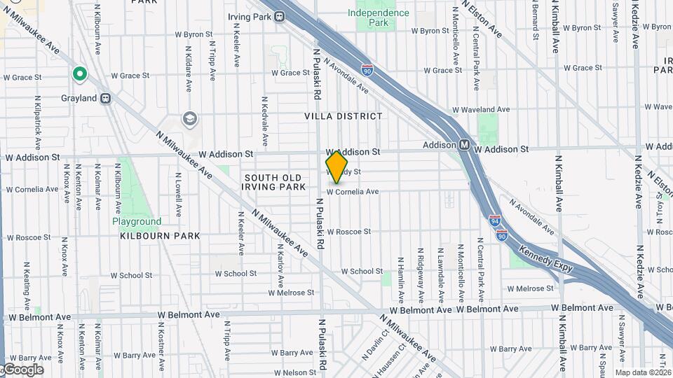 3936 W Cornelia Ave, Unit 2 nd floor Map and Location Details