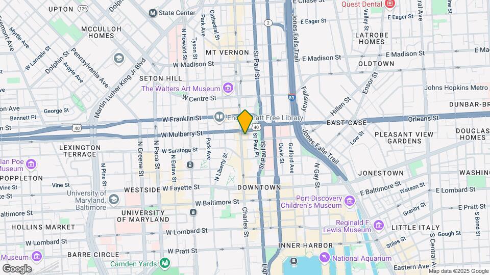 337 N Charles St Map and Location Details