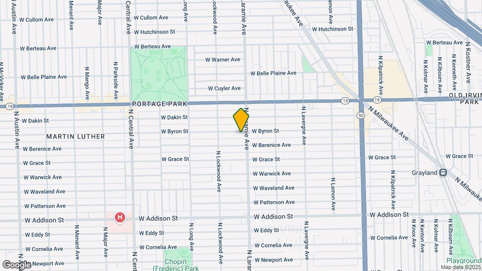5211 W Byron St Map and Location Details