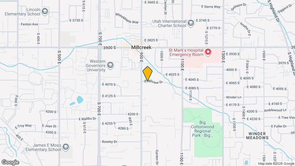 932 E Hillview Dr, Unit Unit 1 Map and Location Details