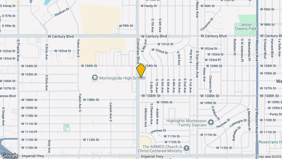 10530 Crenshaw Blvd Map and Location Details