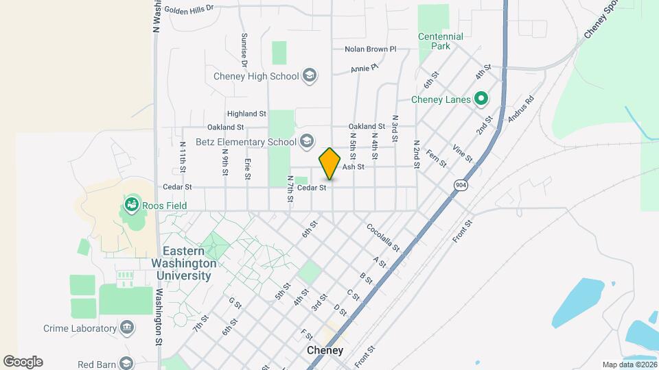 104 N 6th St Map and Location Details