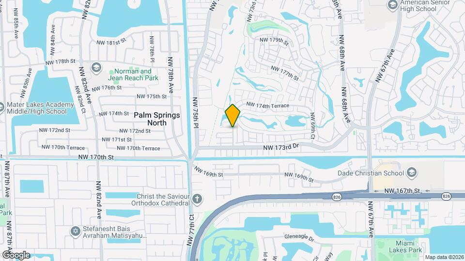 17346 NW 74th Ave Map and Location Details