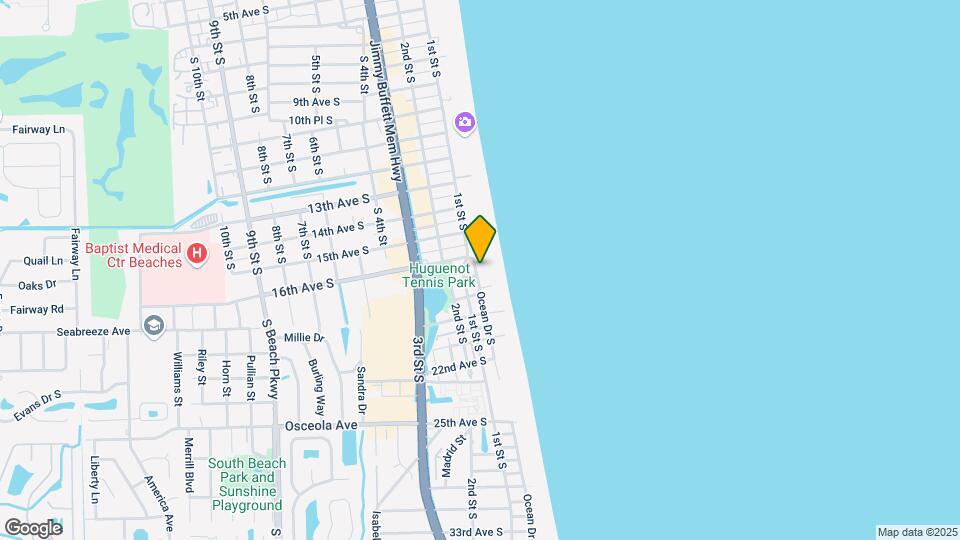 1601 Ocean Dr S Map and Location Details