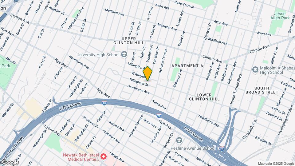 27 Tillinghast St Map and Location Details
