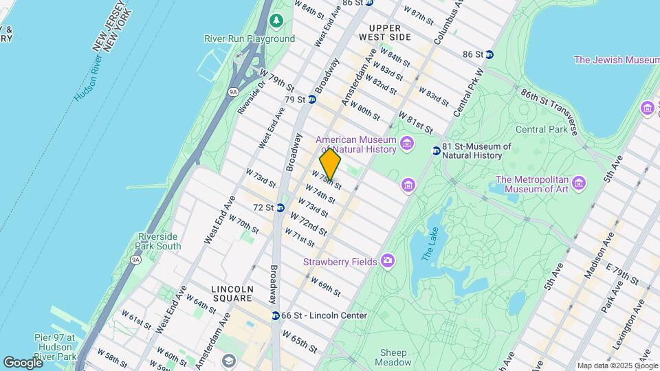 130 W 75th St Mapa y Detalles de la Ubicación