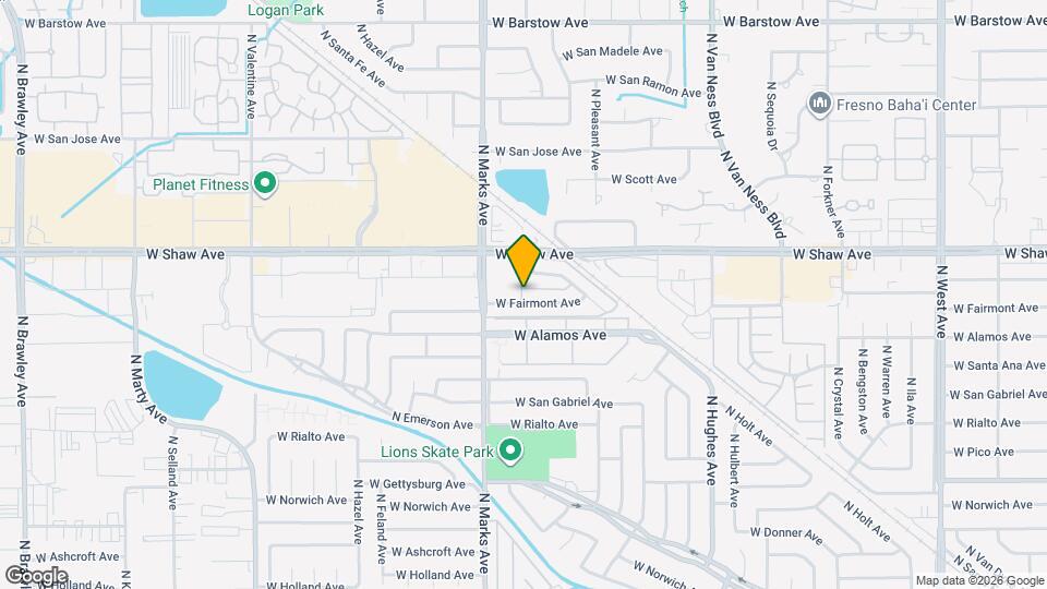 2750 W Fairmont Ave Map and Location Details