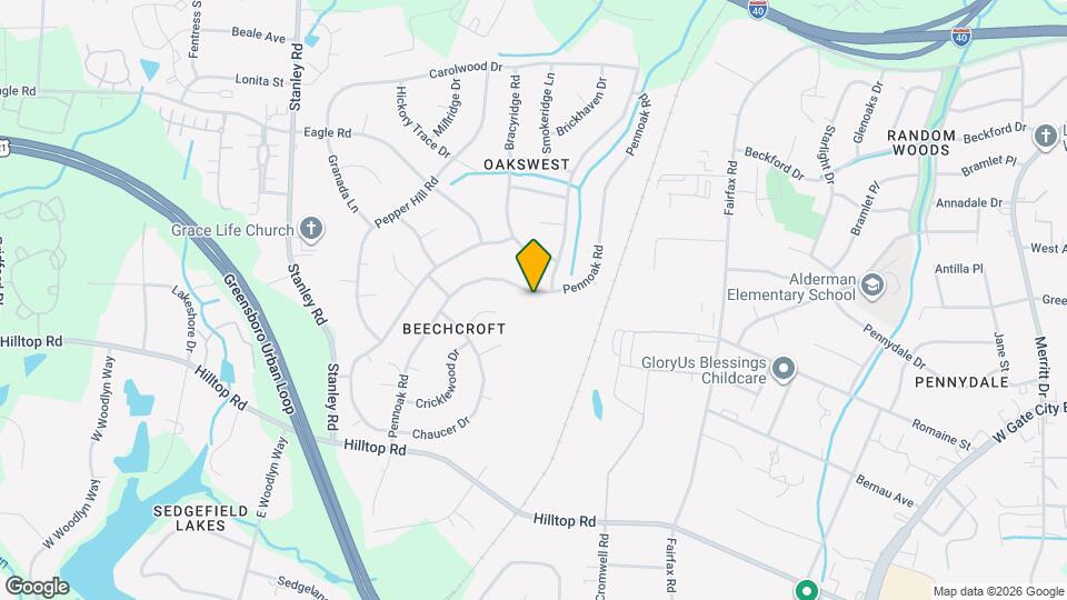 4703 Pennoak Rd Map and Location Details
