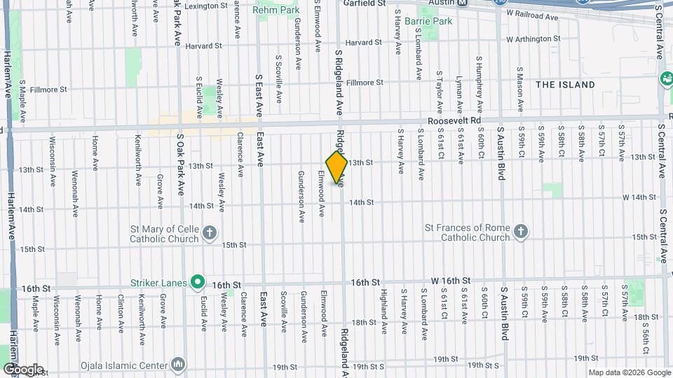 1330 Ridgeland Ave Map and Location Details