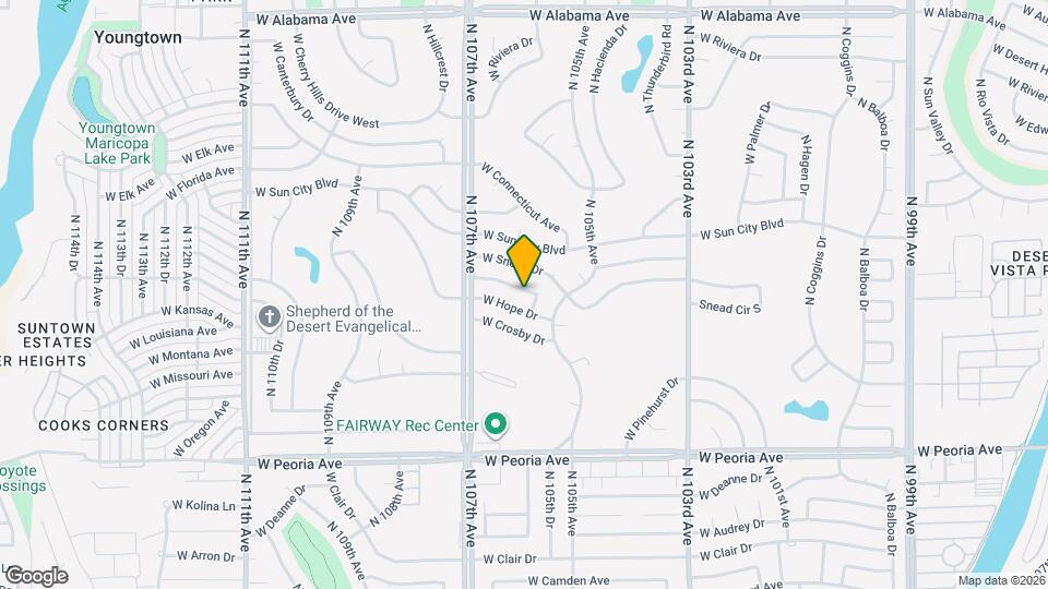 10537 W La Jolla Dr Map and Location Details