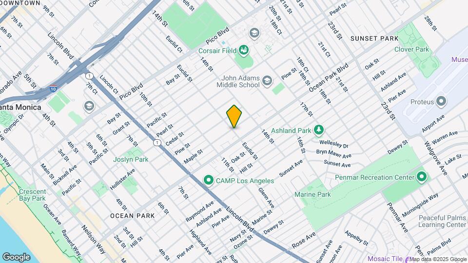 2513 Euclid St Map and Location Details
