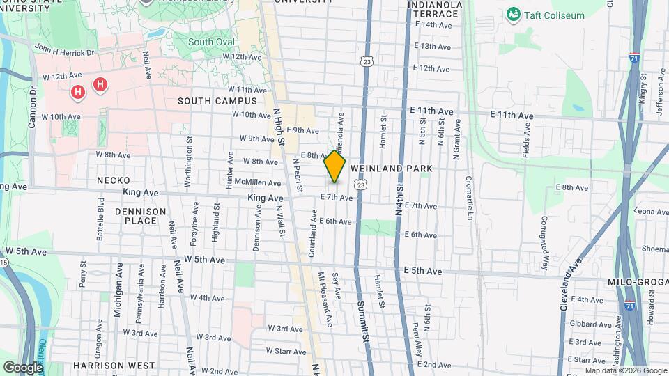 1373 Indianola Ave Map and Location Details