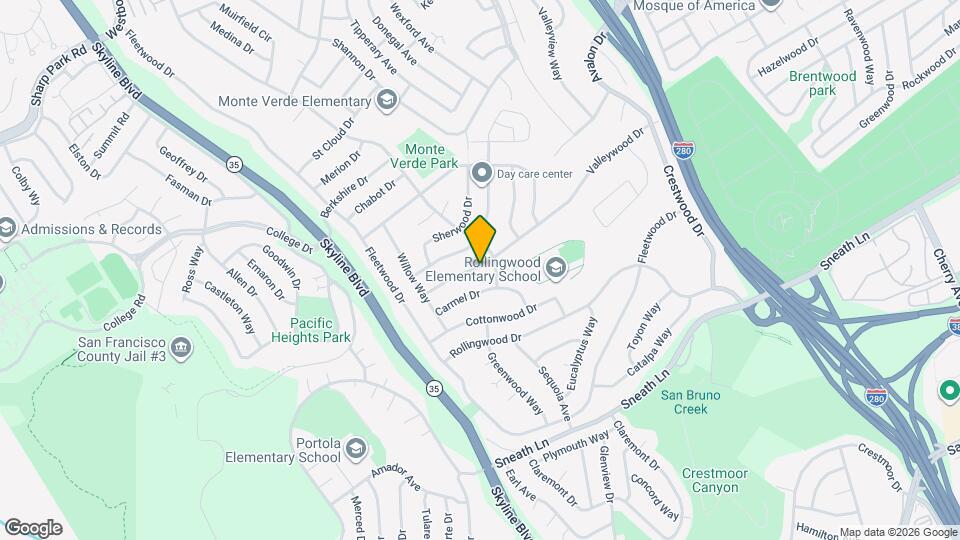 2661 Valleywood Dr Mapa y Detalles de la Ubicación