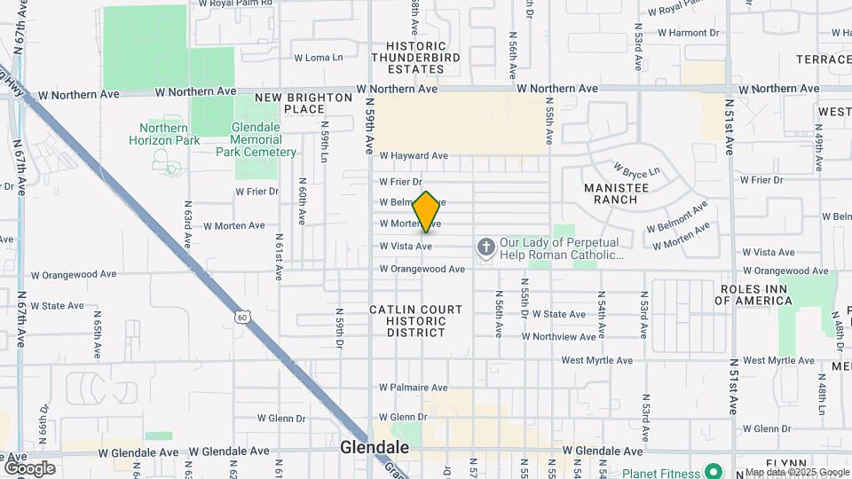 5752 W Vista Ave Map and Location Details