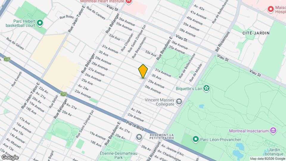 4477 Beaubien Rue E Map and Location Details