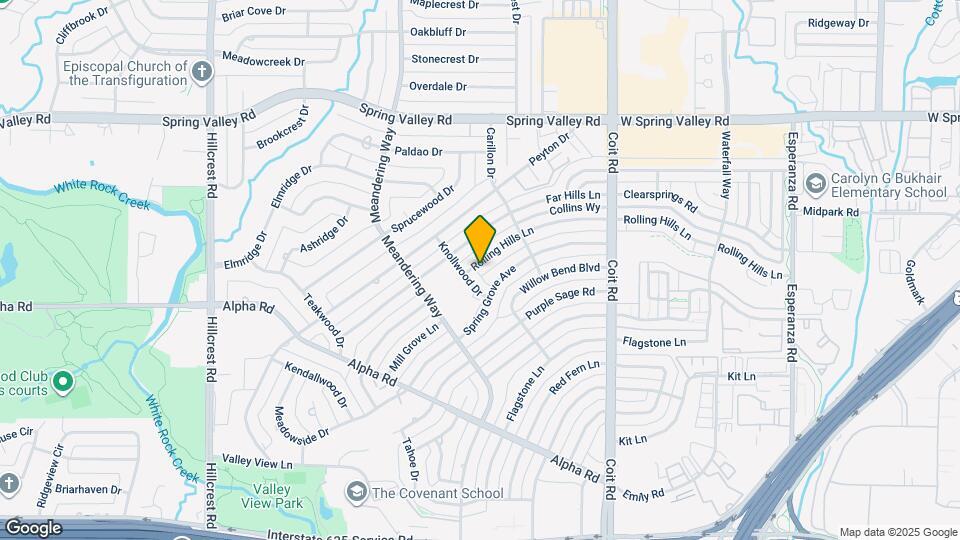 13616 Rolling Hills Ln Map and Location Details