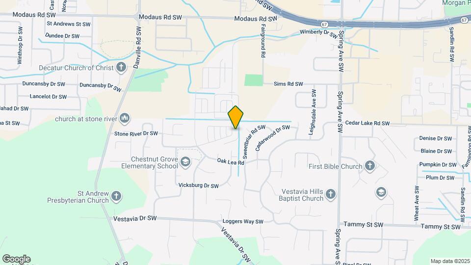 1512 Forestview Dr SW Map and Location Details