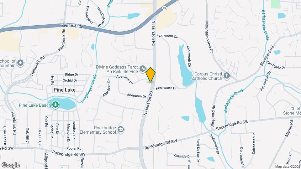 600 N Hairston Rd Map and Location Details