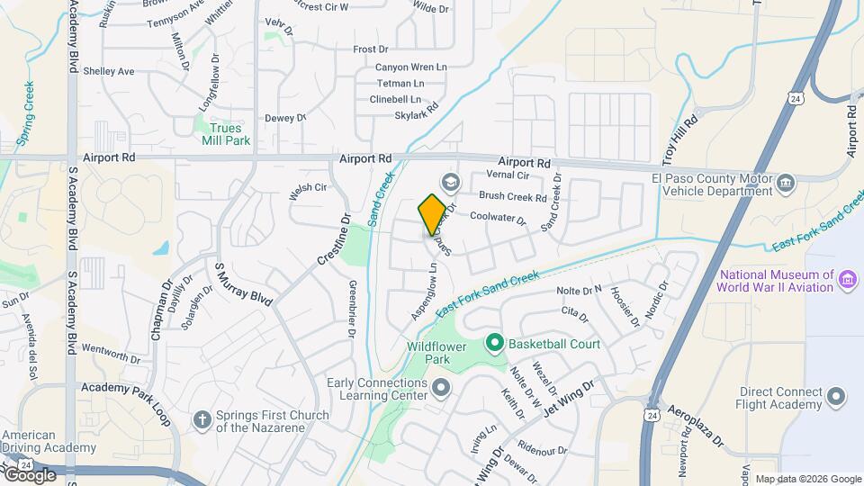 633 Golden Eagle Dr Map and Location Details