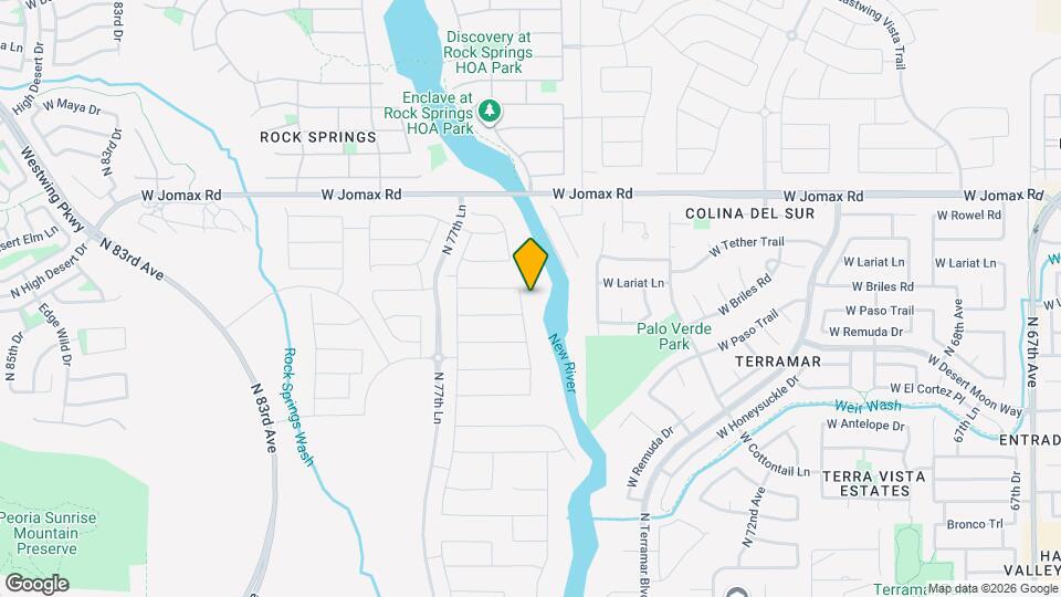 26203 N 76th Ave Map and Location Details